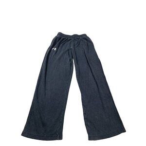 Under Armour Boys Youth Large Black Fleece Sweatpants Workout athletic joggers